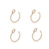Versatile Stainless Steel Nose, Lip, and Ear Studs: Wear with or Without Piercings