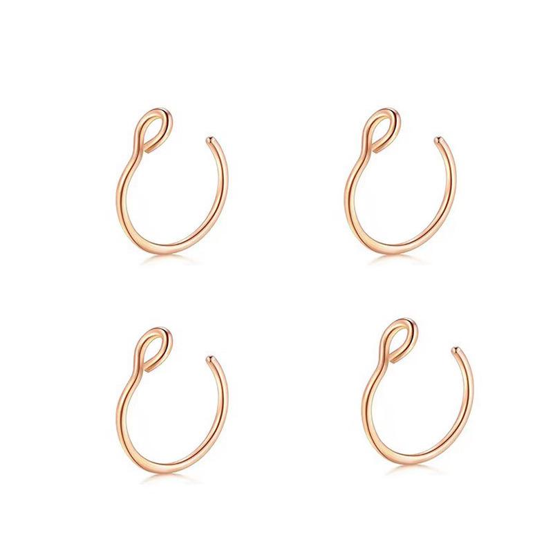 Versatile Stainless Steel Nose, Lip, and Ear Studs: Wear with or Without Piercings