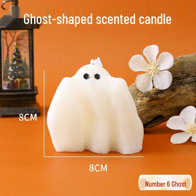 Handmade Halloween Ghost Scented Candle - Creative Holiday Gift & Party Favor