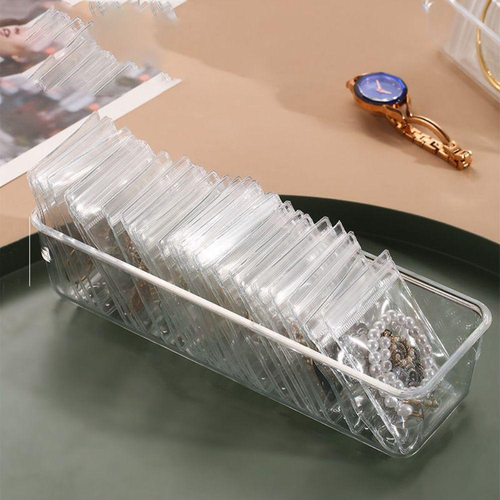 Exquisite Jewelry Packaging Bags Transparent Mini Gift Jewelry Pouch  Necklace