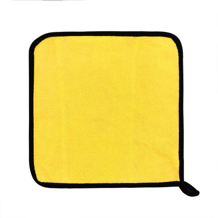 Cationic Coral Fleece Kitchen Cleaning Cloths: Multi-use Dish & Table Wiping, Scouring Pad for Dry/Wet Cleaning