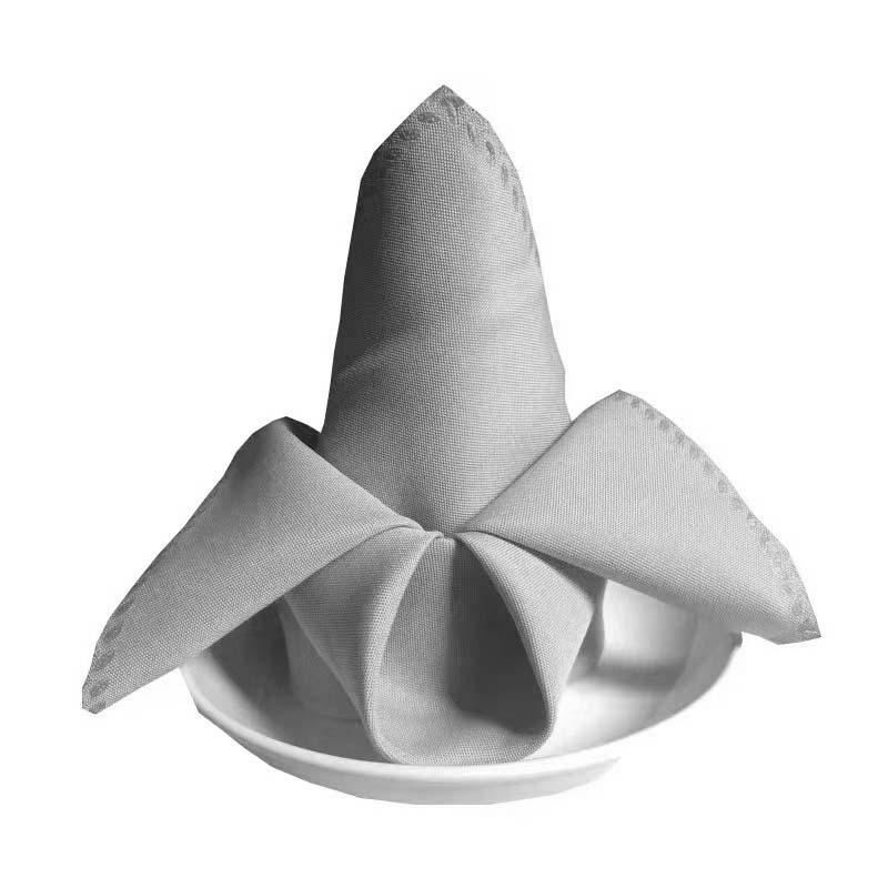 New Style 100% Polyester Visa Hotel Wedding Decorative Table Linen Napkin
