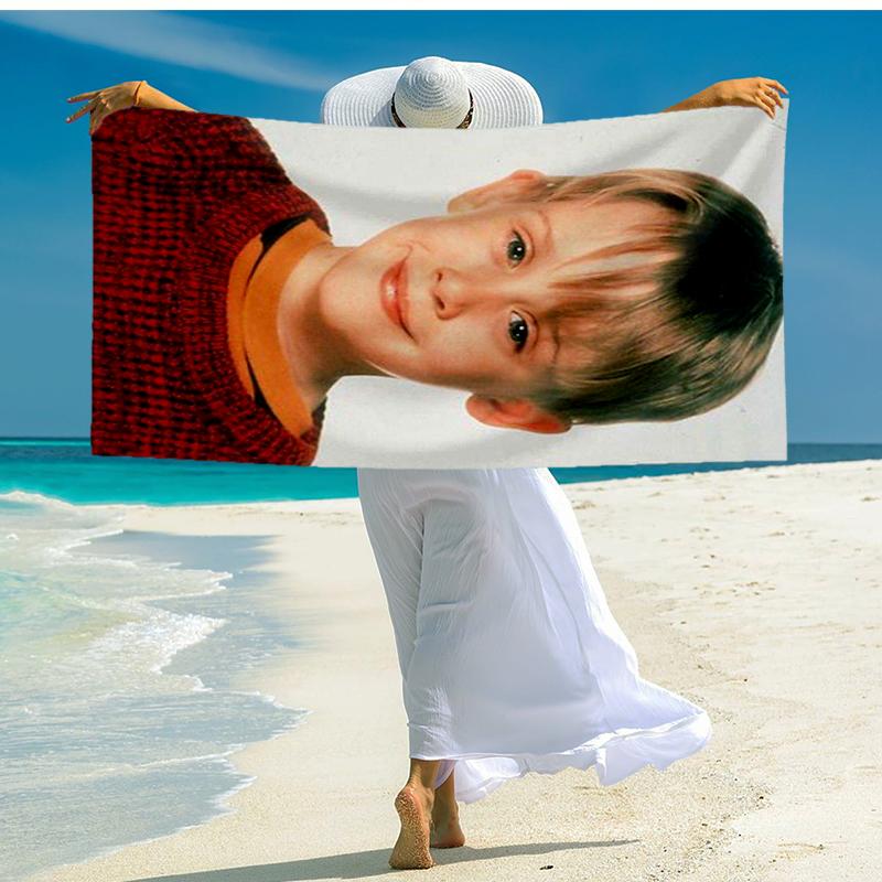 Ultra-Soft Beach Towel with Home Alone Theme,Ideal for Pool - Camping, Diving - Perfect Travel Essential, Vibrant Beach Towel.