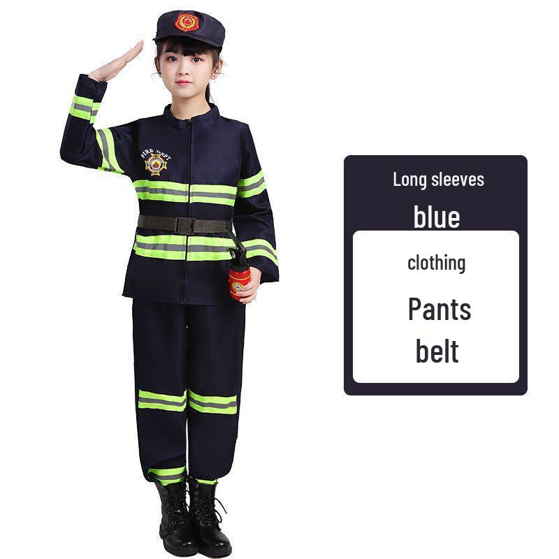 Children's Small Firefighter Role-Playing Costume Set