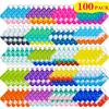 100 Pcs Mini Pop Bubble Fidget Toys for Party Favors, Pop Toy Bulk for Party Favor, Classroom Student Prizes Christmas Easter Basket Goodie Bag