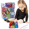 Handcraft Pot Holder Loom Knitting Kits Loom Frame Rope Ring Weaving Potholder Loops Crafts Kit Elastic Knitting
