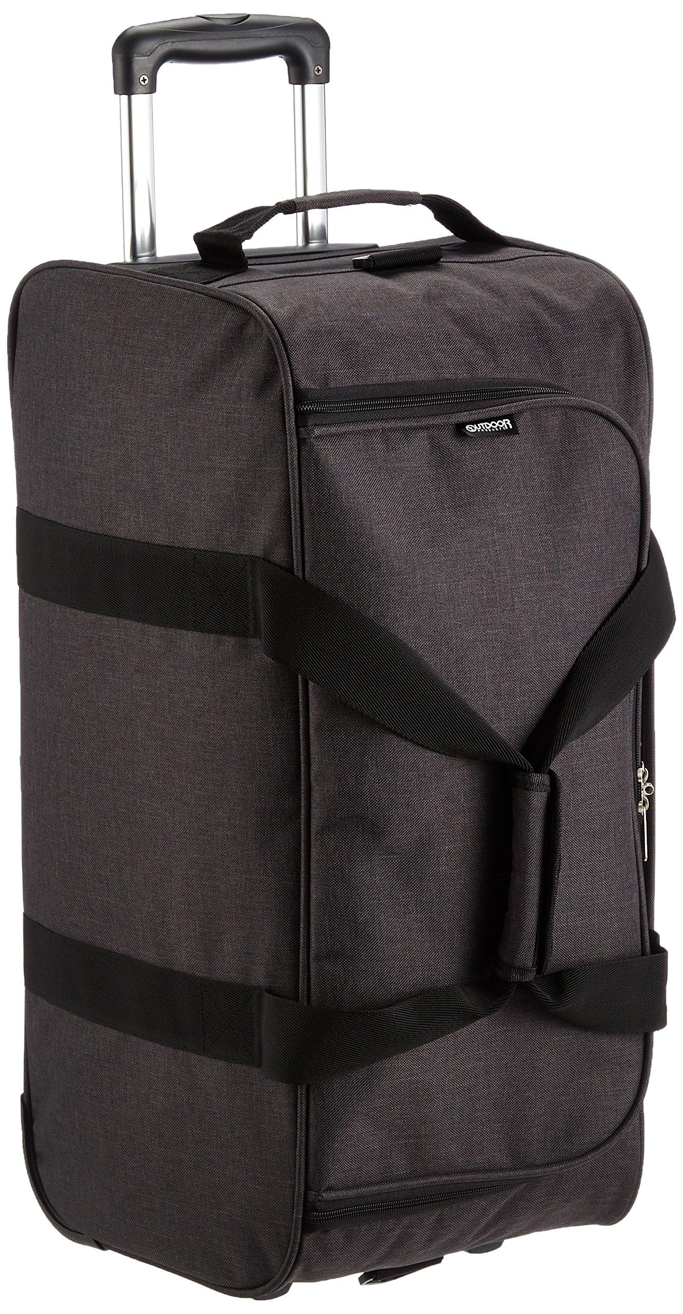 

Outdoor Products Boston Carry Bag with Two Wheels and Shoulder Model 62401 Strap, 62L, 66cm, 2.8kg, Gray, серый