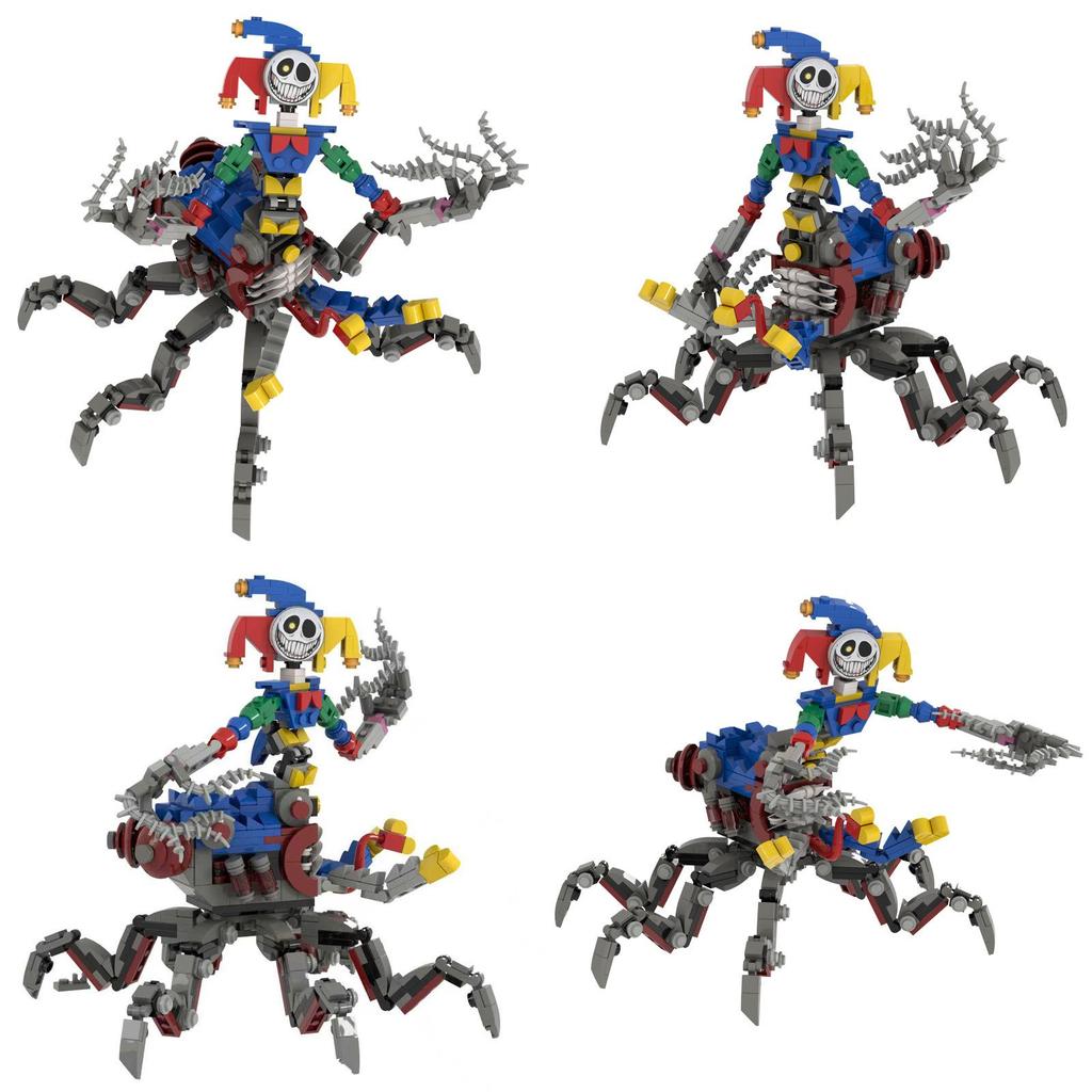 Poppy Playtime Der Prototyp Clown Spinne Bausteine Set DIY Spielzeug für Kinder und Sammler