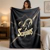 Scorpions Print Flannel Blanket Cozy Lightweight Plush Throw Blanket For Bed Sofa Household Use