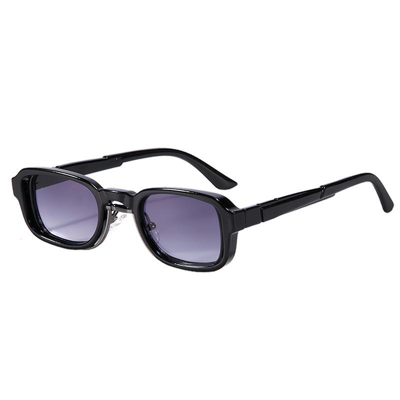 

Retro Small Square Sunglasses Women Men Shades Printed Gradient Frame Eyewear Luxury Sun Glasses UV400 Brand Oculus Female Gafas as picture