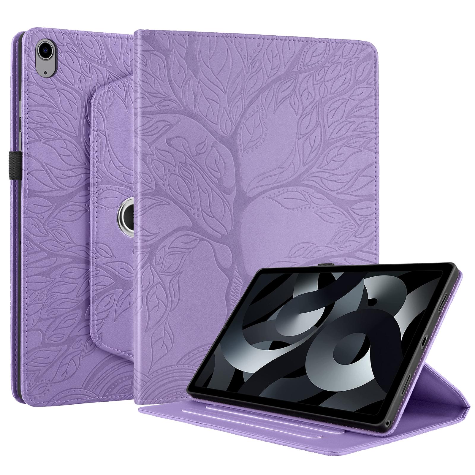 

Чехол-подставка с вращением для iPad 2025 Air Pro10.9 10.2 11 12.9 13 дюймов MINI 3 4 5 6 7 8 9 10-го поколения Чехлы с рисунком дерева Обложка for ipad 10th 2022 фиолетовый