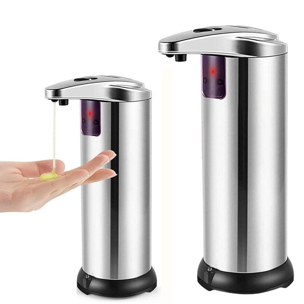 Automatic Liquid Soap Dispensers Stainless Steel Touchless Batteries Waterproof Intelligent Bathroom Kitchen Accessories