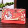 2026 Chinese Style Year of the Horse Red Desk Calendar – Creative Cut-out Design