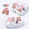Summer children's non-slip clogs, baby slippers for girls, cartoon design, suitable for outdoor wear, for toddlers and little princesses
