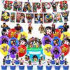 Roblox Birthday Party Decorations Supplie Celebration Disposable Tablecloth Cup Plate Baby Shower banner set Entertaining Play Safe Kid Friendly Fun