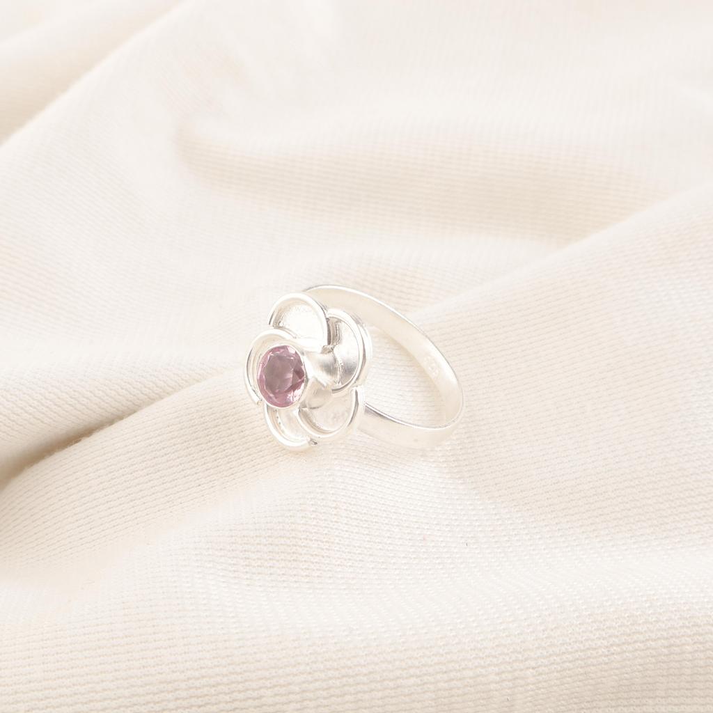 Wonderful Morganite Ring, Handmade Gemstone 925 Solid Sterling Silver Ring Dainty Jewelry, For Engagement Gift