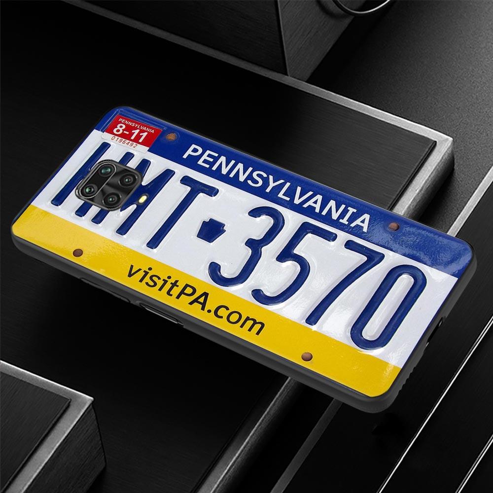 Case For Xiaomi Redmi Note 11S 11 10 8 Pro 8 8T 9 9T 9S 10 for Redmi K50 K40S K40 10 9A 9 Retro Funny License Plate Number Car