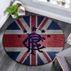 Rangers FC Round Area Rug,Carpet Rug for Living Room Bedroom Sofa Playroom Decor,Non-slip Floor Mat