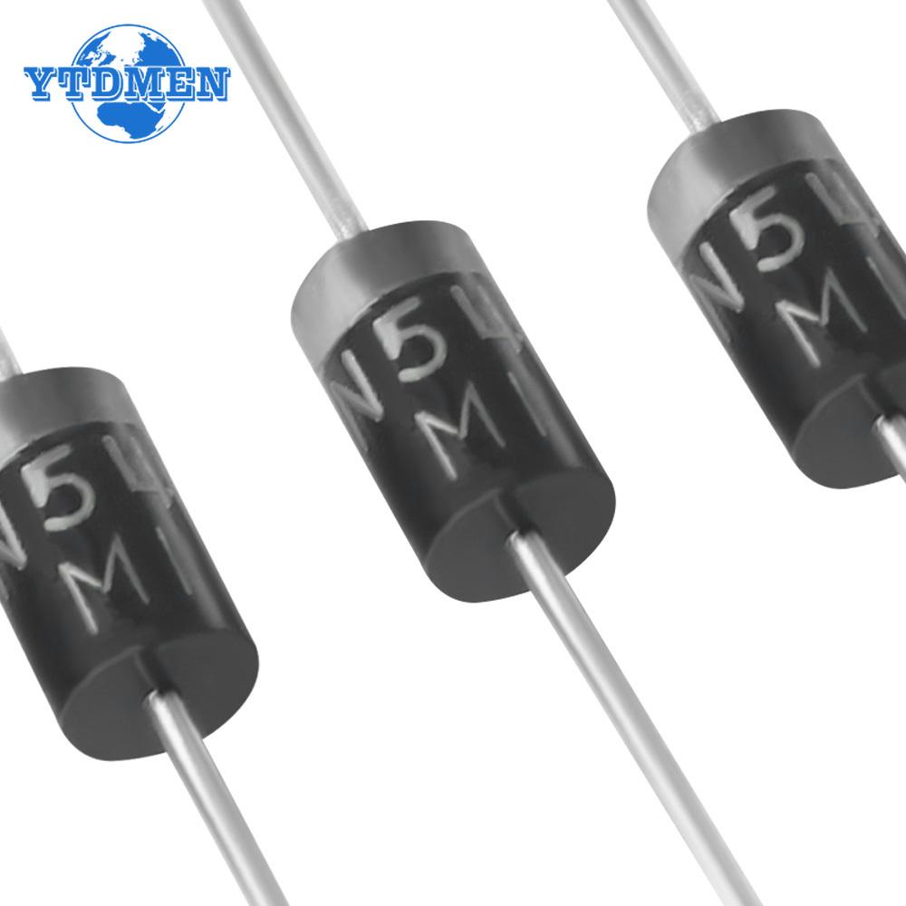 100PCS 8 Values Rectifier Schottky Diode Kit 1N4007 1N4148 1N5408 1N5819 1N5822 1N4001 1N4004 1N5404 FR107 FR207 Fast Switching