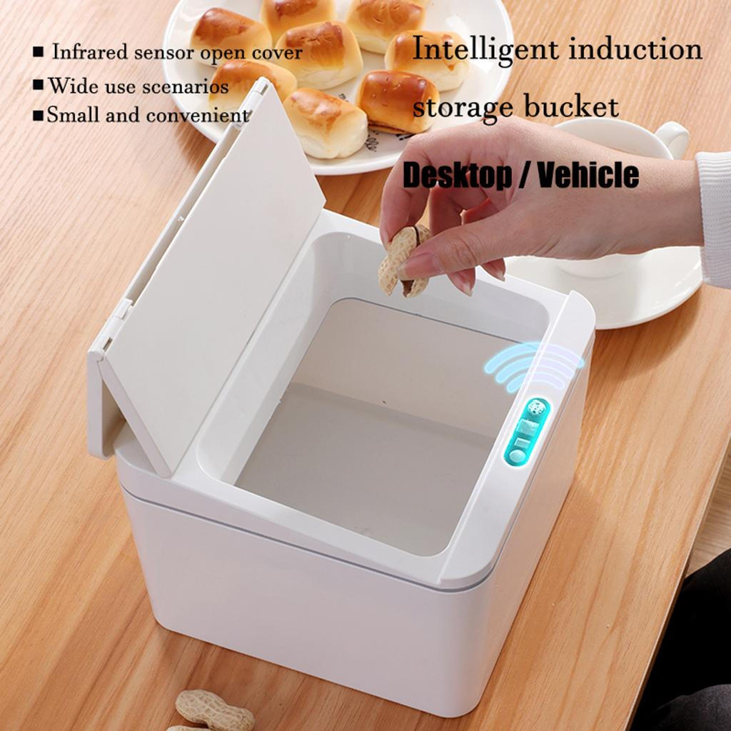Trash Can Dustbin for Car Kitchen and Office Bathroom