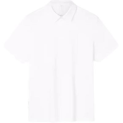 Champion Seria All-Weather Jednokolorowy Pulower Prosty Krótki Rękaw Koszulka Polo Męskie Koszulki Polo Biały Papier 152430131-1