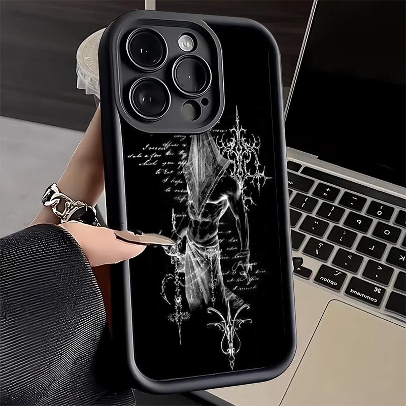 Handyhülle für iPhone 17 Air 16E 15 16 Pro Max Silent Hill Horror Thema Hülle 14 Plus 13 12 Mini Weiche Schale Silikon Fundas