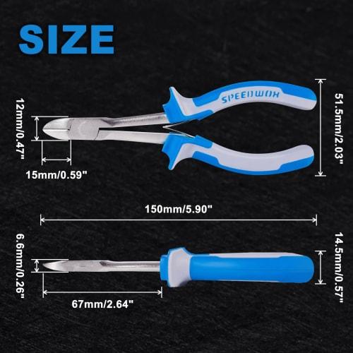 SPEEDWOX Long Reach Mini Plastic Nippers, Perfect for Precision Cutting In Hard-to-Reach Spaces, Long Size, Compact, Gate Cutting, Lightweight, Long T
