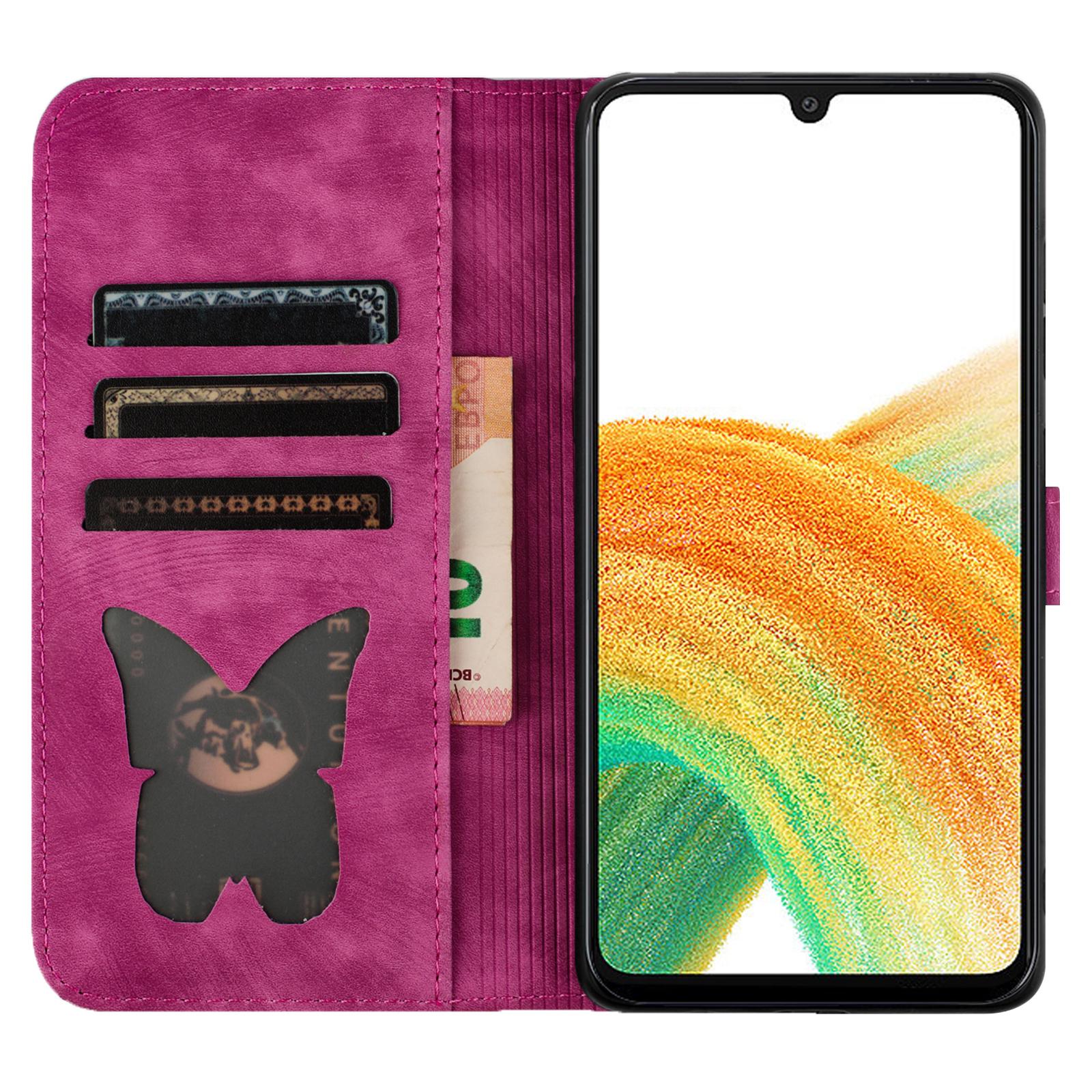 

For Samsung Galaxy A05s 4G Case Pattern Design Flip Wallet Leather Phone Cover Rose