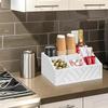 Wood Coffee Organiser Station Tea And Coffee Condiment Storage Kitchen Countertop Organizer Office
