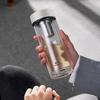 Portable Double-Wall Glass Tea Infuser Bottle