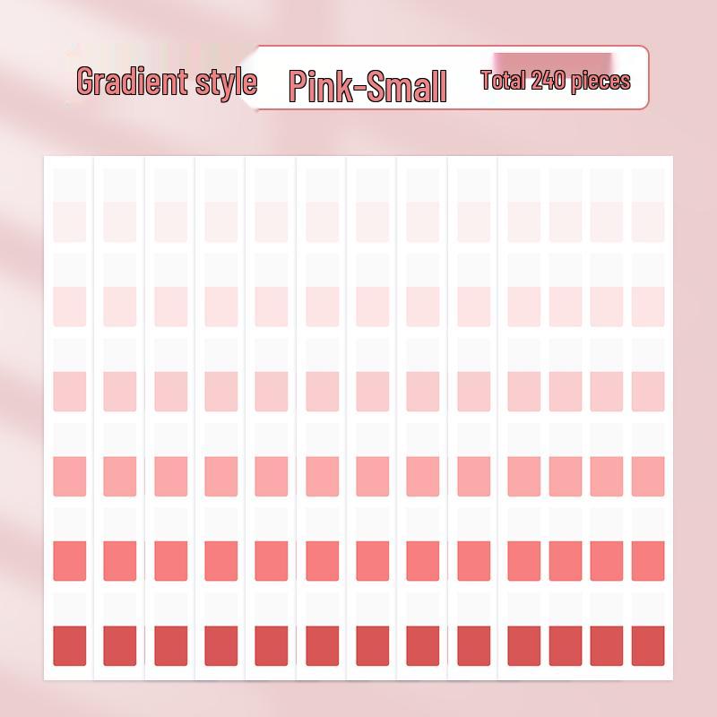 Gradient Writable Index Tabs: Quick-Drying Sticky Notes, Bookmarks, and Classification Labels for Students