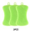 3 Pezzi Spazzola per Lavare i Piatti in Silicone Spugna per Pentole e Padelle Spazzola per Pulizia Cucina Tamponcino Abrasivo in Silicone Spazzola per Lavare Pentole, Padelle, Frutta e Verdura