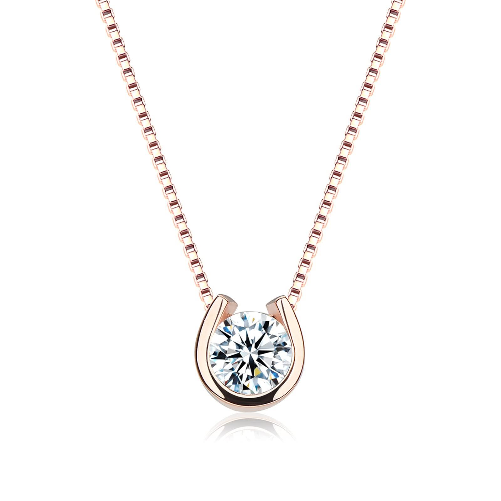 

Lucky One 1 925 Metal Birthday Wife [HAH] Women s Necklace, Motif, Horseshoe, Simple, Piece, Carat, Silver, Hypoallergenic, Gift, Women, Girlfriend,