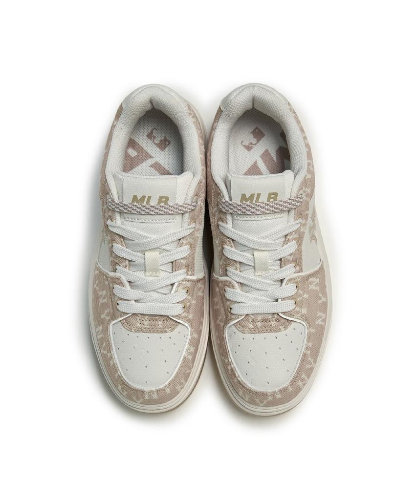 Mlb Chunky Liner Denim Monogram Sl Ny (Cream)