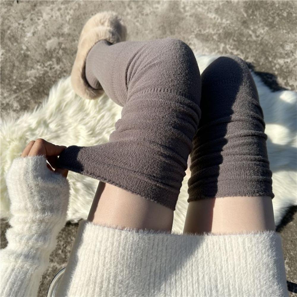 Milk White Warm Stockings Autumn Winter Long Knee Sock Women Long Socks Jk College Accessory