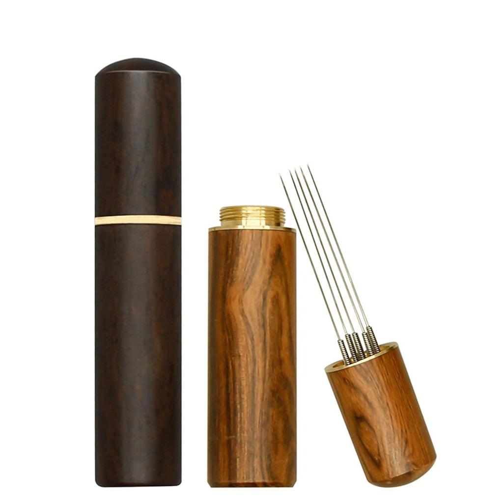Set of 2 Espresso Stirrer Tool Set Coffee Powder Needles Wood Handle Coffee Powder Stirrers Wood Material for Coffee