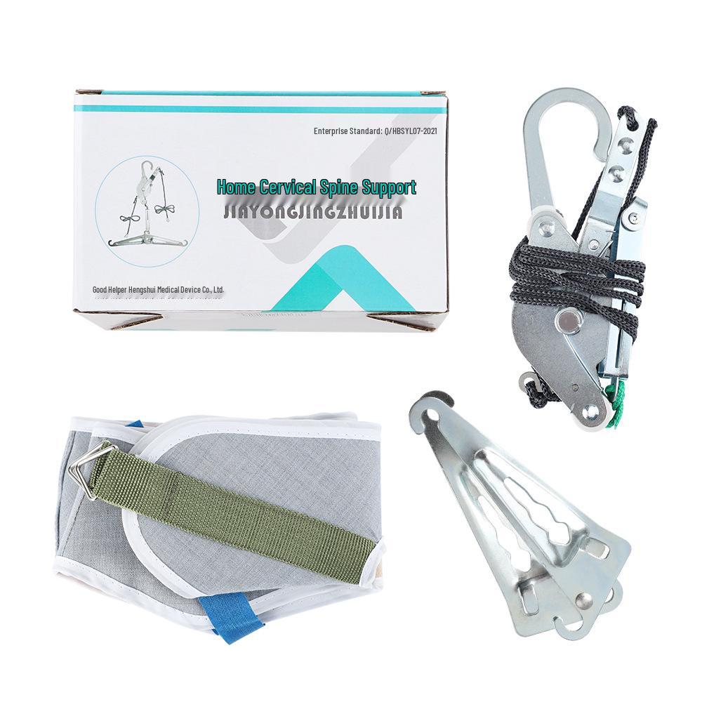 Neck Support Traction Frame: Hook-Type Cervical Correction Belt for Home Use