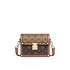 2025 New Autumn Winter Women's Bag Vintage Flower Pattern Small Square Bag High-end Feel Single Shoulder Crossbody Bag