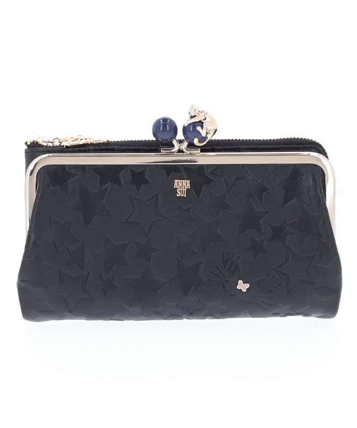 

Playing Cat External Zipper Long Wallet Black [Anna Sui] Women s 316830-11 чорний