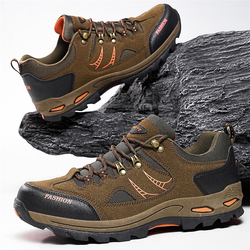Spring/Autumn Outdoor Hiking Shoes Men Breathable Casual Sneakers Mountain Shoes Tracking Climbing Trail Treking Big Size 47