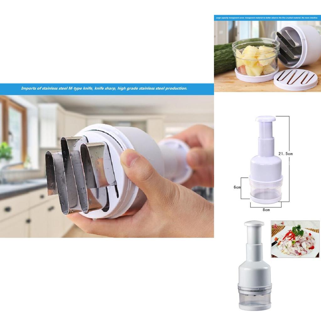 Kitchen Multifunction Garlic And Onion Chopper With Stainless Steel Blade For Home Cooking