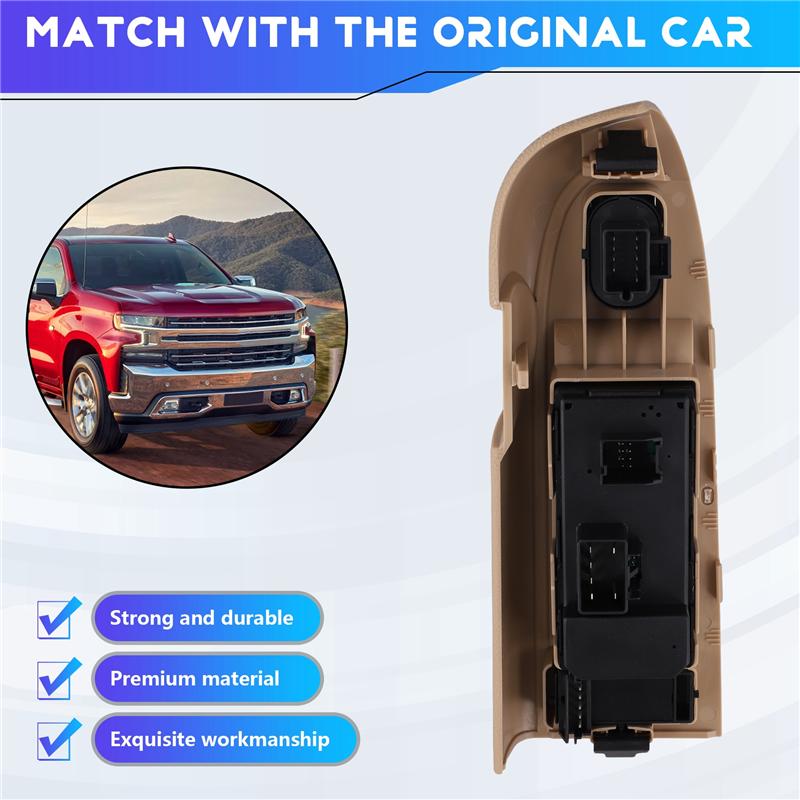 A58X-Car Driver's Front Power Window Switch 22968507 For 10-13 SILVERADO GMC SIERRA