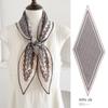Spring new retro 111 mulberry silk silk scarf fashion temperament silk double crepe lace rhombus scarf accessories