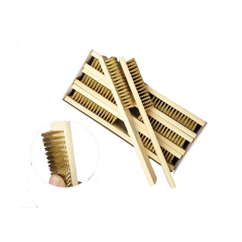 Meixiang Wooden Handle Copper Steel Wire Cleaning Brush
