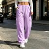 Women's Wide Leg Pants Loose Fit Color Casual Trousers