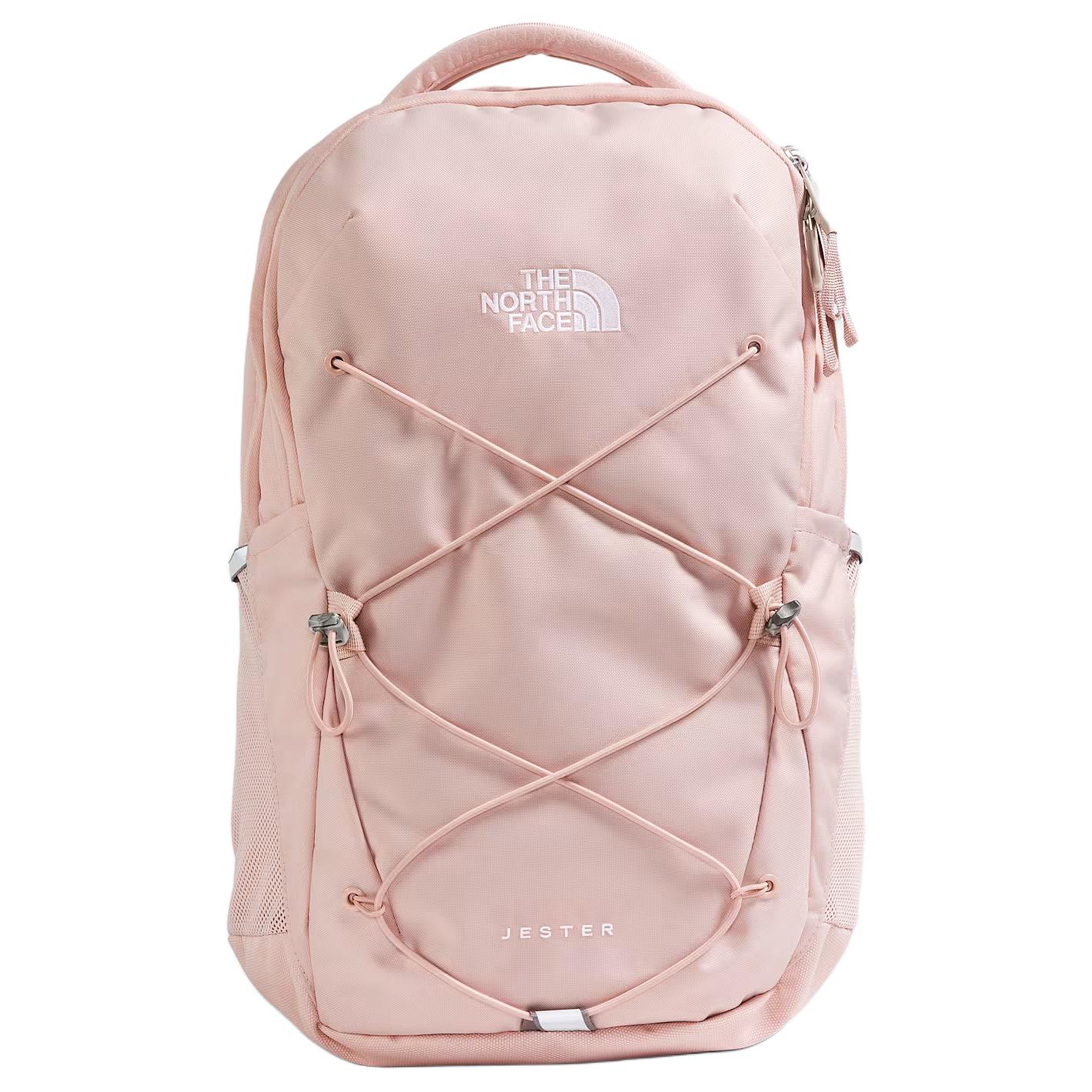 The North Face Jester 22L Logo Zipper Closure Backpack Women Backpack Pink Moss NF0A3VXGLK6 Pink Moss