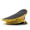 Shimmering Marine Hat with Rivet Studs Rhinestones Decors for Women Girl Roleplay Game and Stage Performances Dressingup