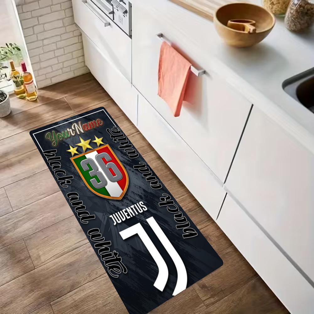 Juventus Kohandage oma nimi Köögimatt Jooksikmati Pesumati Esiku Sissepääsu Parim kingitusvalik