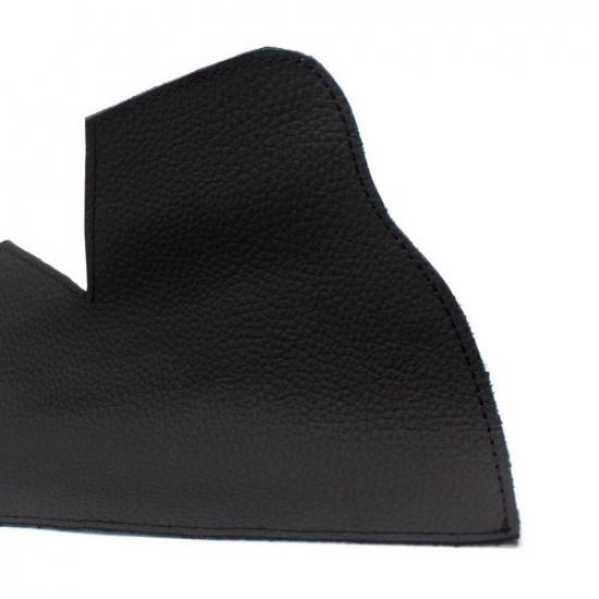 1x LHD Driving Door Armrest Handle Black Leather Cover For BMW 5 Series F10 F18