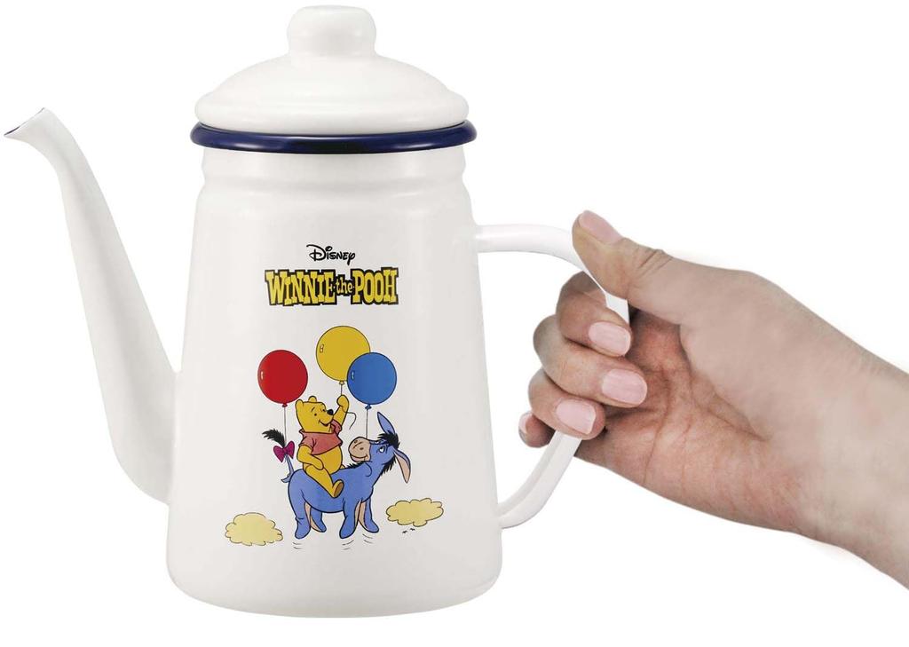 Skater Enamel Drip Kettle, 1.1L, Disney Winnie the Pooh Design, ENKT1-A